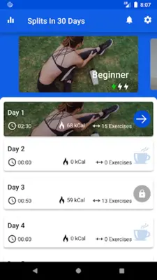 Splits In 30 Days android App screenshot 5